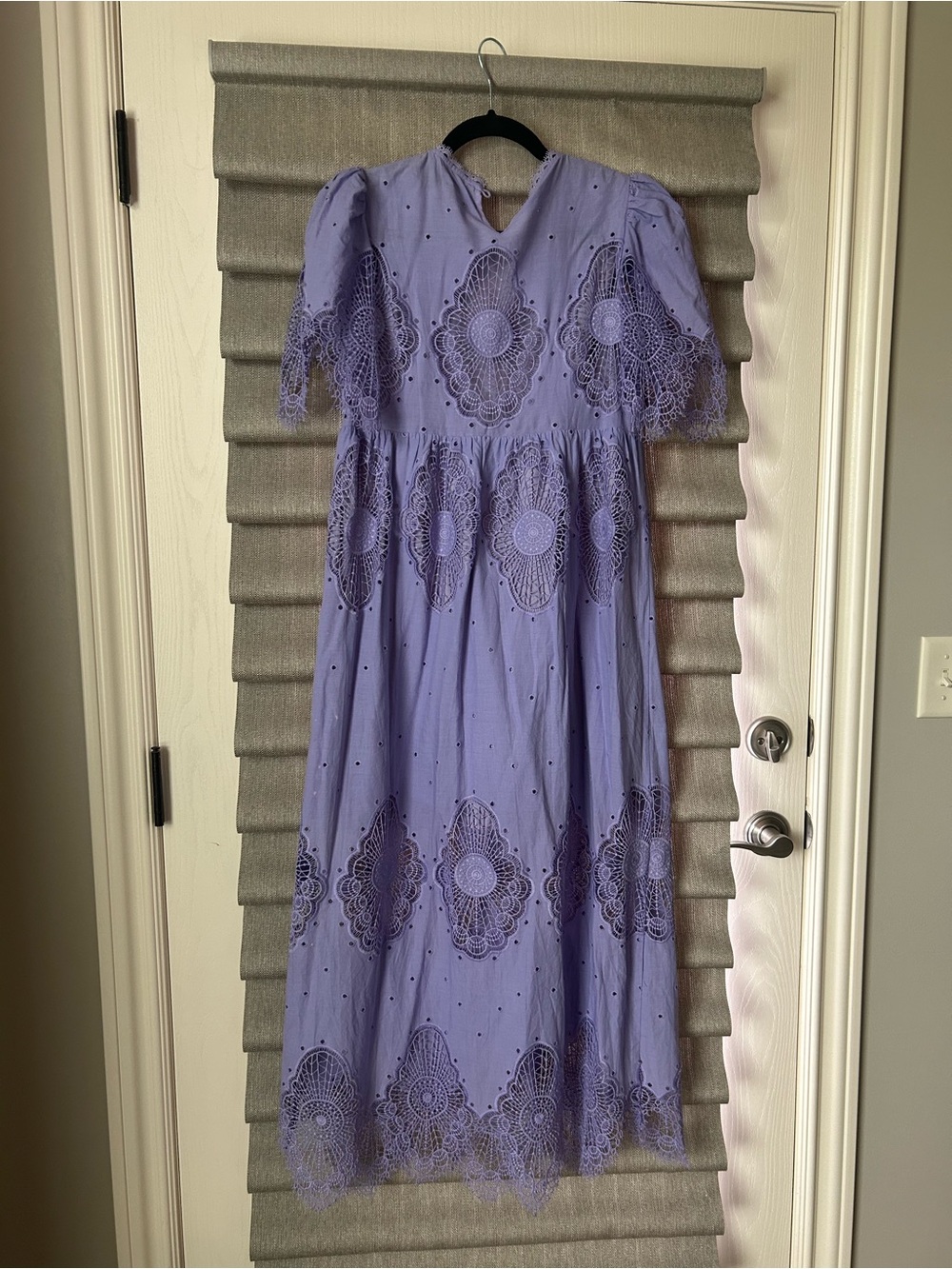 Tuckernuck Lavender Eyelet Midi Dress - Picture 4 of 4